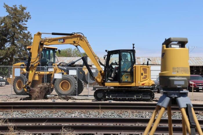 Cat mini excavator