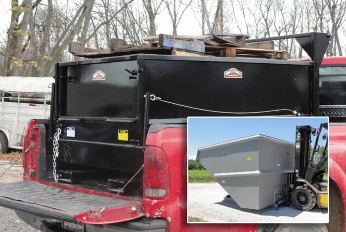 Iron Bull construction hoppers