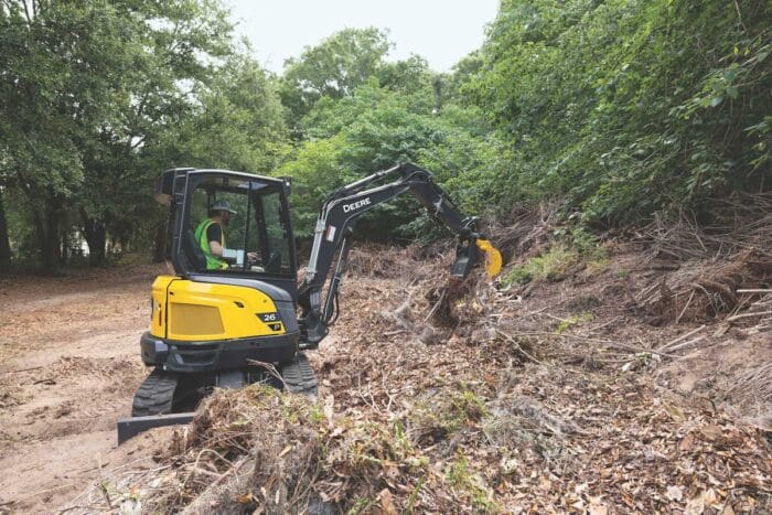 John Deere mini excavator