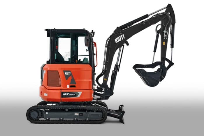 KIOTI Tractor's MX 350 from its MX Series of mini excavators.