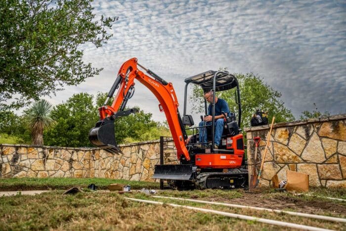 Kubota mini excavator