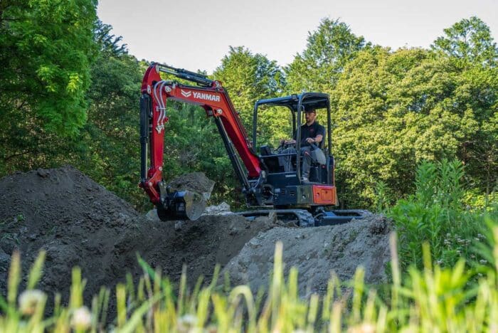 Yanmar mini excavator