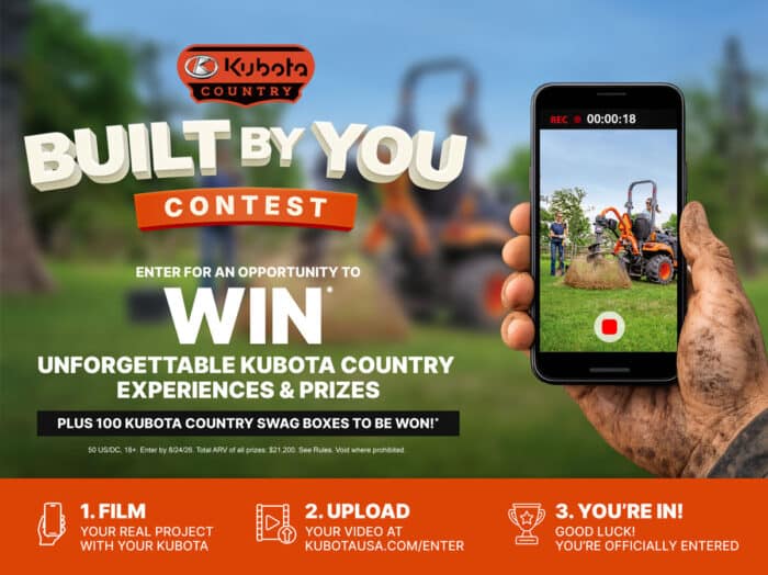 Kubota Built by You Contest