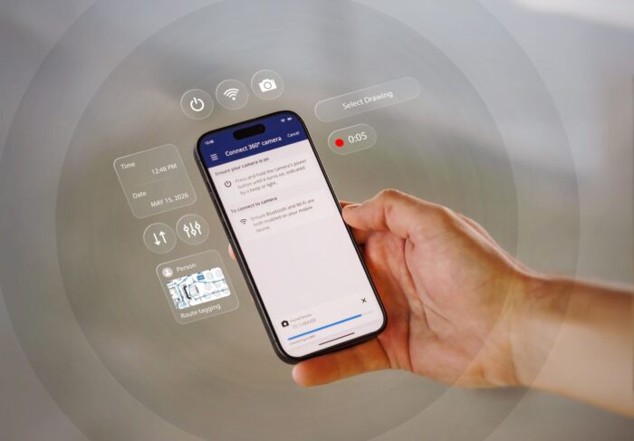 Trimble ProjectSight 360 Capture on smartphone