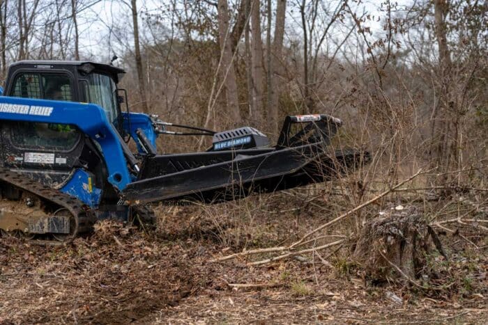 Blue Diamond Open Front Brush Cutter