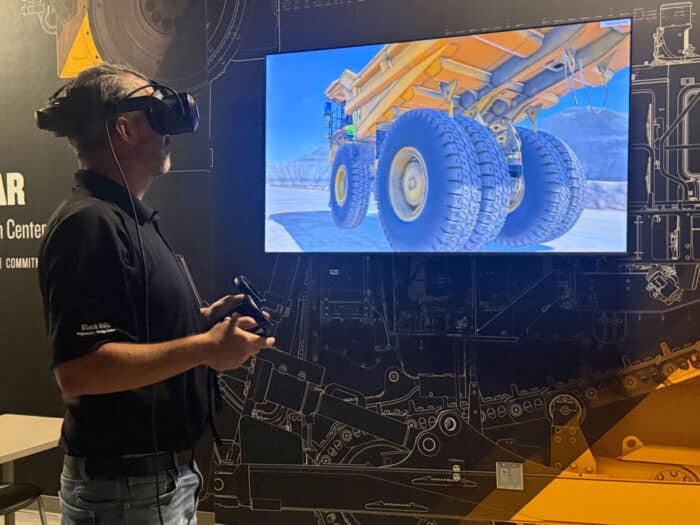 VR at Cat facility
