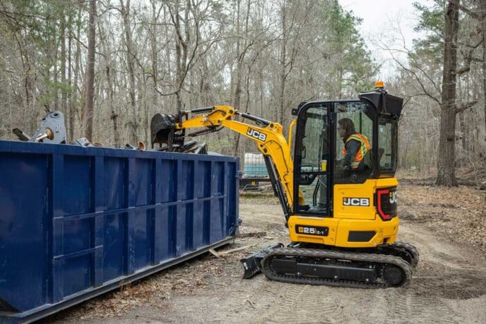JCB mini excavator