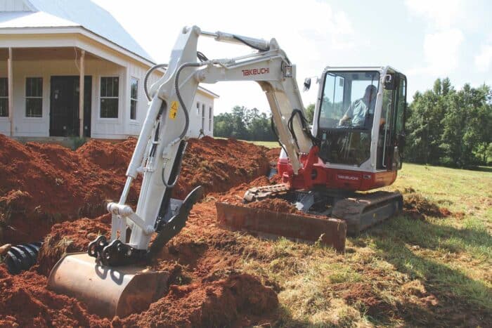 Takeuchi mini excavator