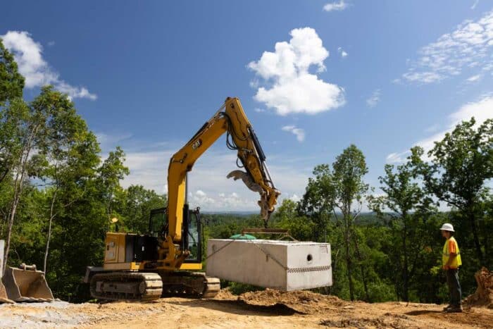 Cat mini excavator