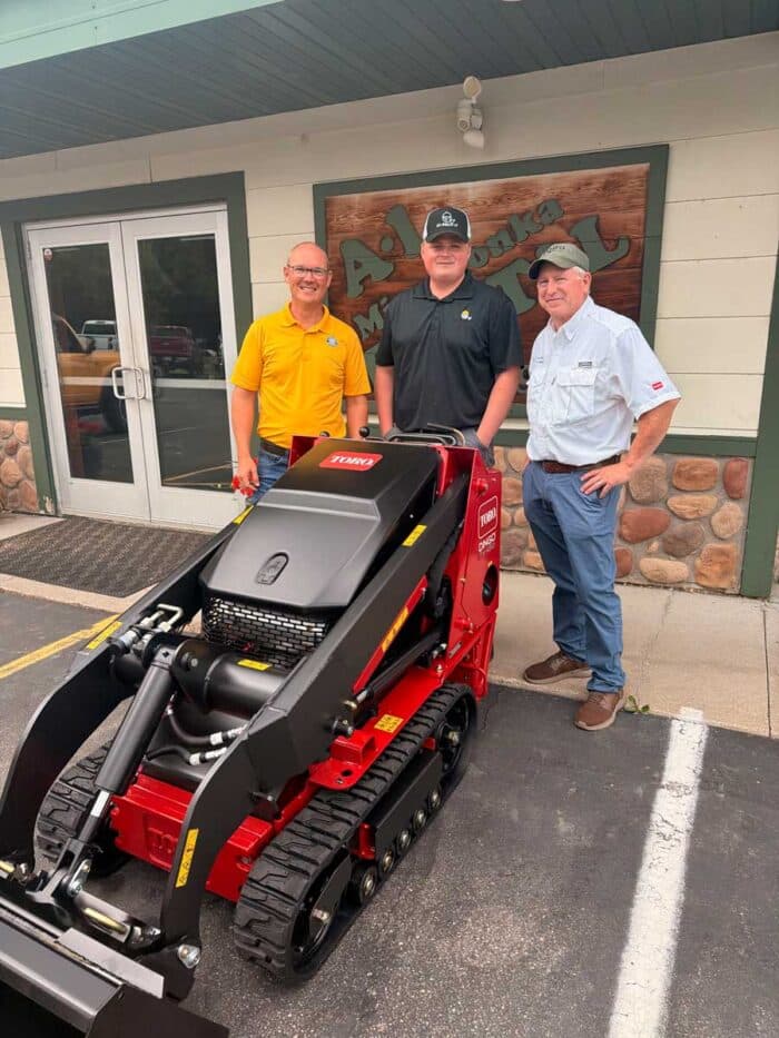 Tyler Dillon and his new Dingo TX 450