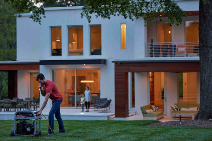 generator outside house