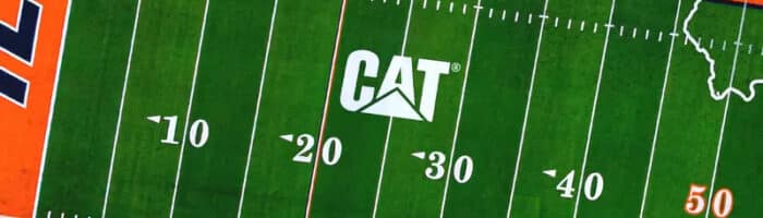 University of Illinois football field Caterpillar