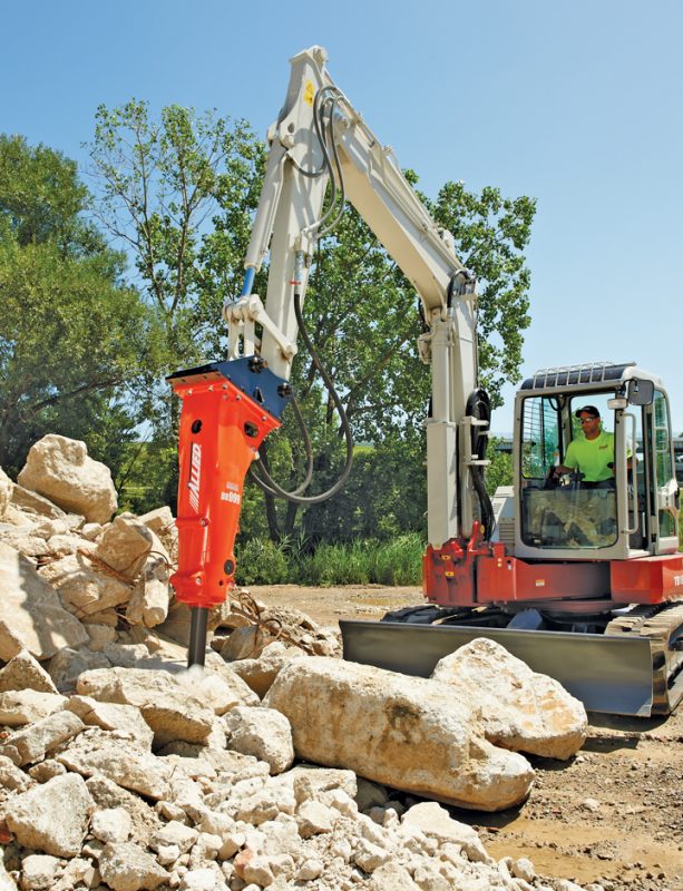Breakers and Compactors Two Core Attachments for Mini Excavators